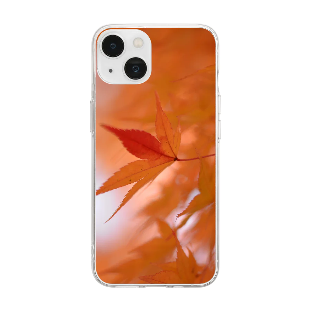 ピクセルパレットの紅葉の秘密 Soft Clear Smartphone Case