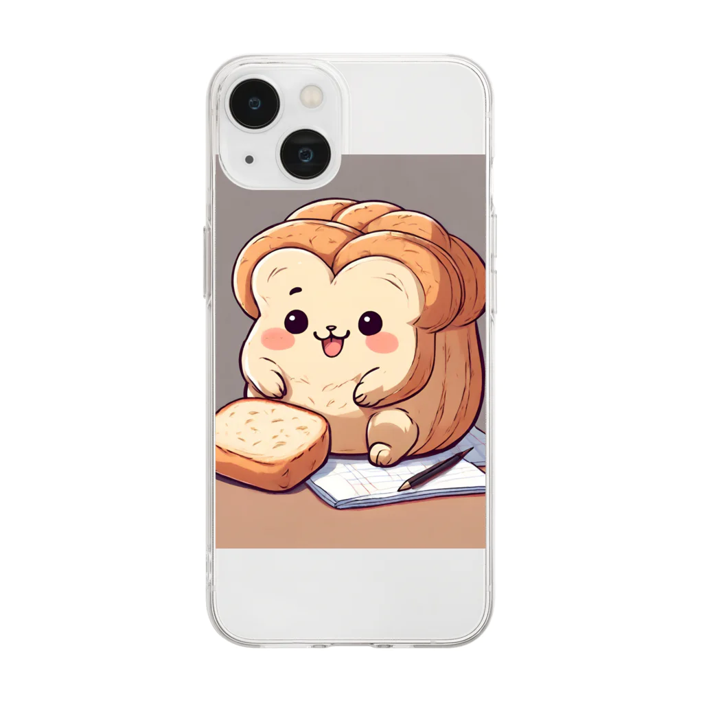 mofu mofu309の食パンポポロ　マドリード　板橋　AJ Soft Clear Smartphone Case