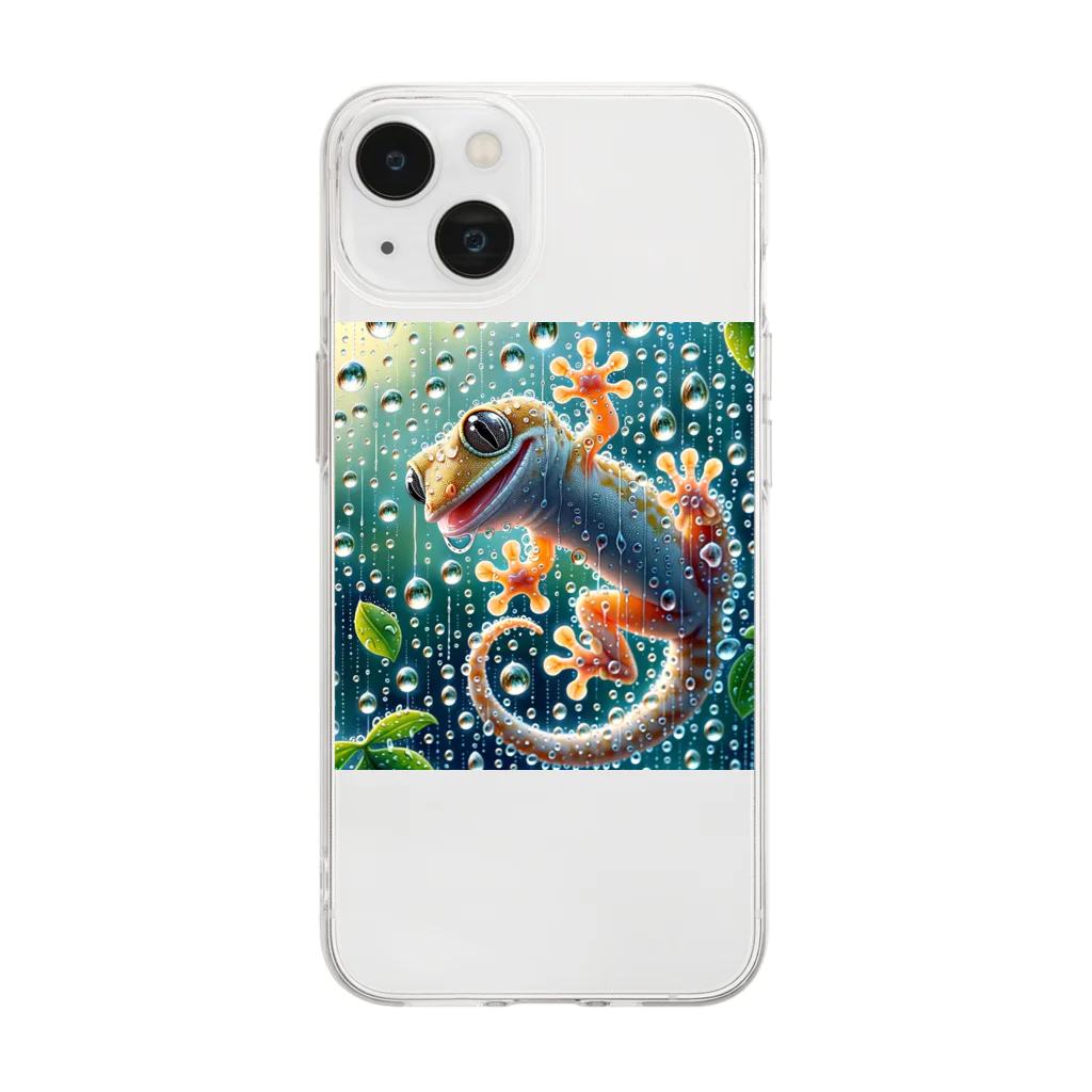 maeken work shopipのGecko Soft Clear Smartphone Case