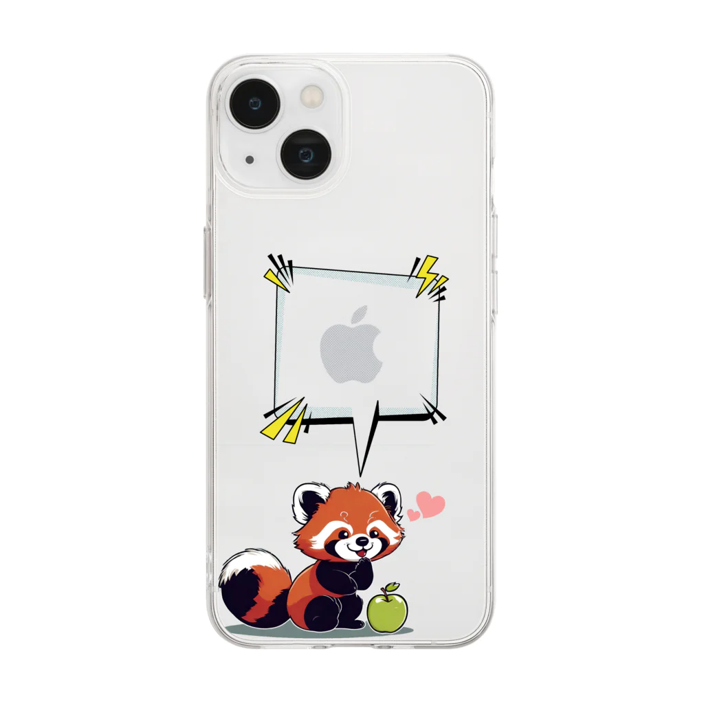 youfourのレッサーパンダの企み  Soft Clear Smartphone Case