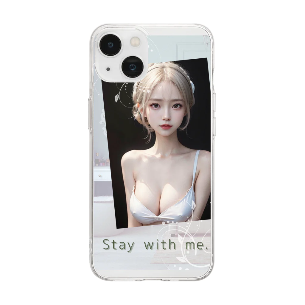 sounya sounyaの美女 図鑑（Stay with me.） Soft Clear Smartphone Case