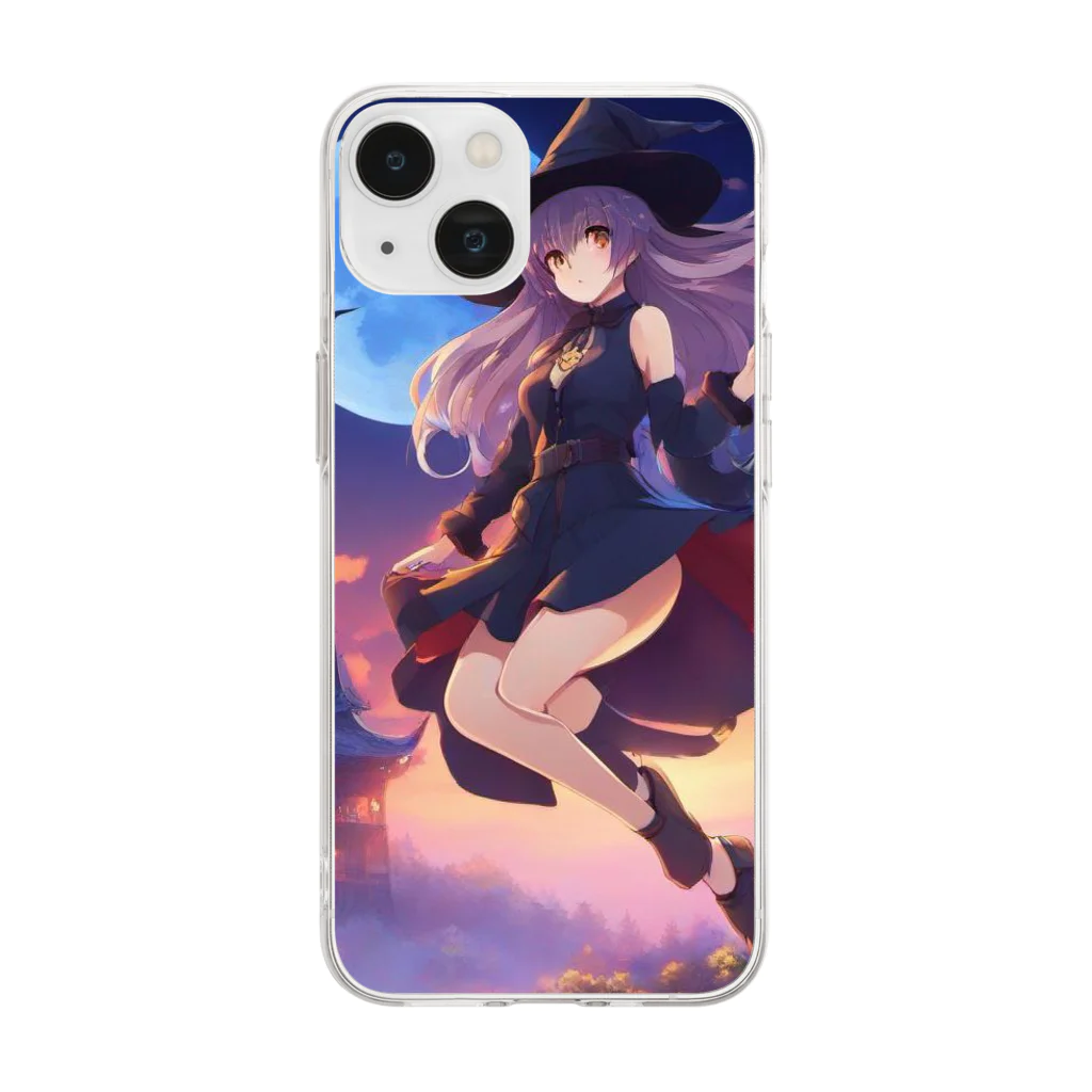 Enigma_Whispererの魔女っ娘 Soft Clear Smartphone Case