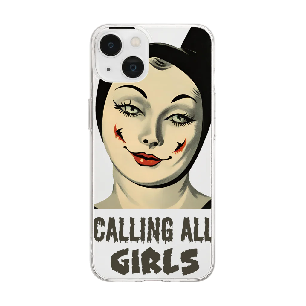 TENMAHAJUNのCalling All Girls Soft Clear Smartphone Case