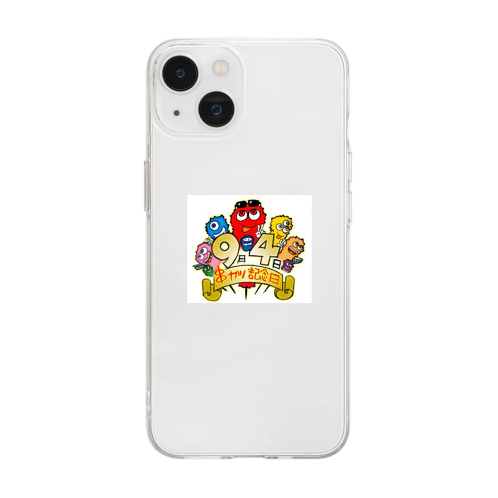 串カツワールドの串カツの妖精クシニョロ（９月４日串カツ記念日） Soft Clear Smartphone Case