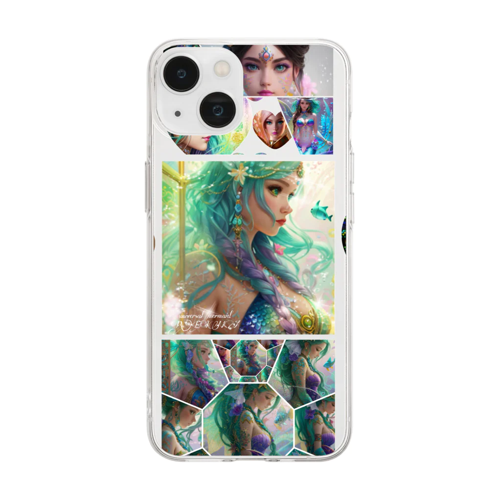 💖宇宙整体♪🌈♪こころからだチャンネル♪💖のuniversal princess and mermaid2023 Soft Clear Smartphone Case