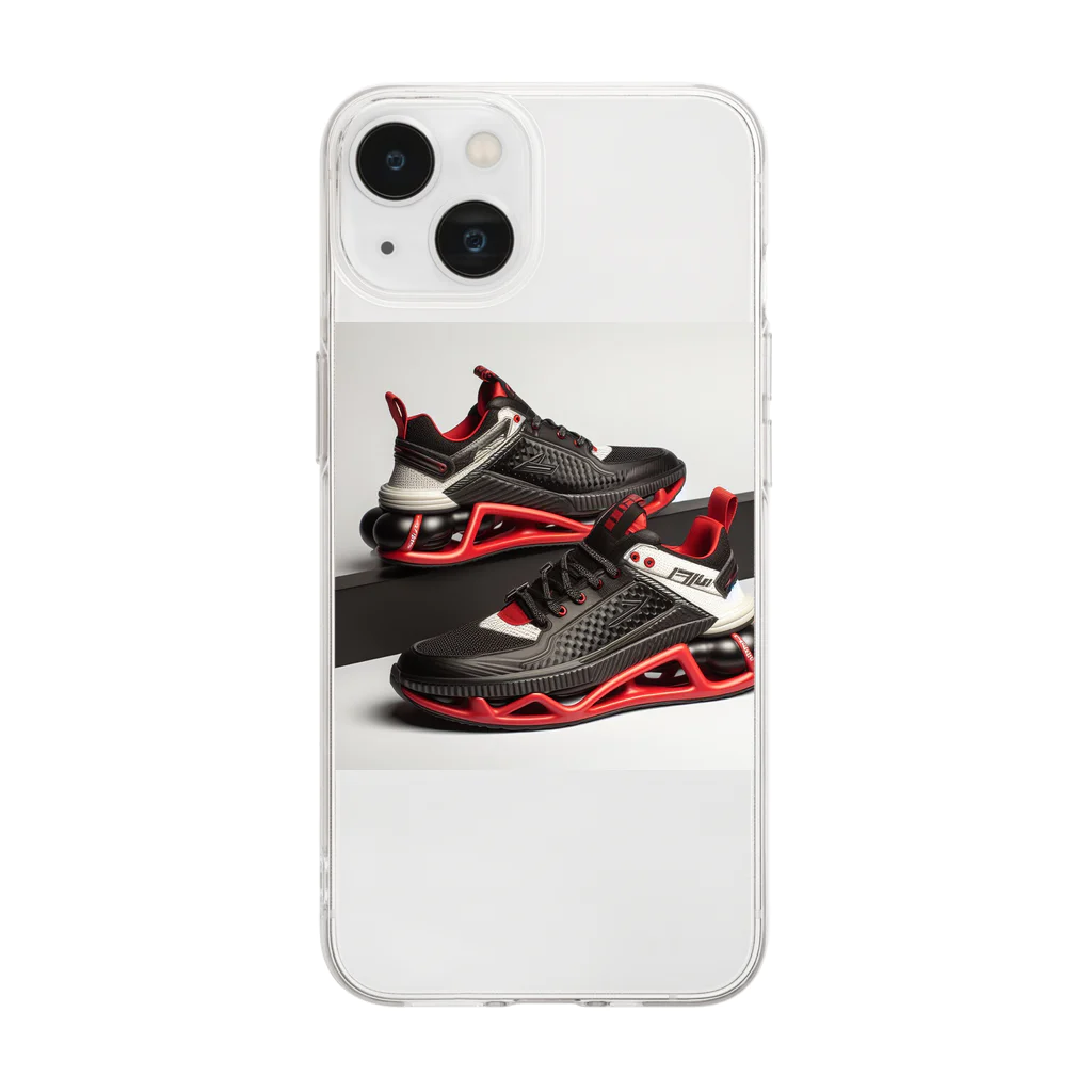 Lock-onの【Sneaker Freaks】Frame Breaker01 Soft Clear Smartphone Case