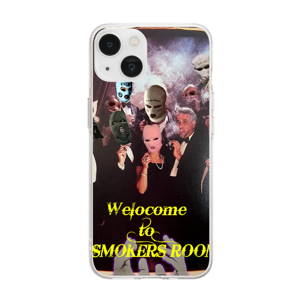 No Debate inc.のWelcome to Smokers room Soft Clear Smartphone Case