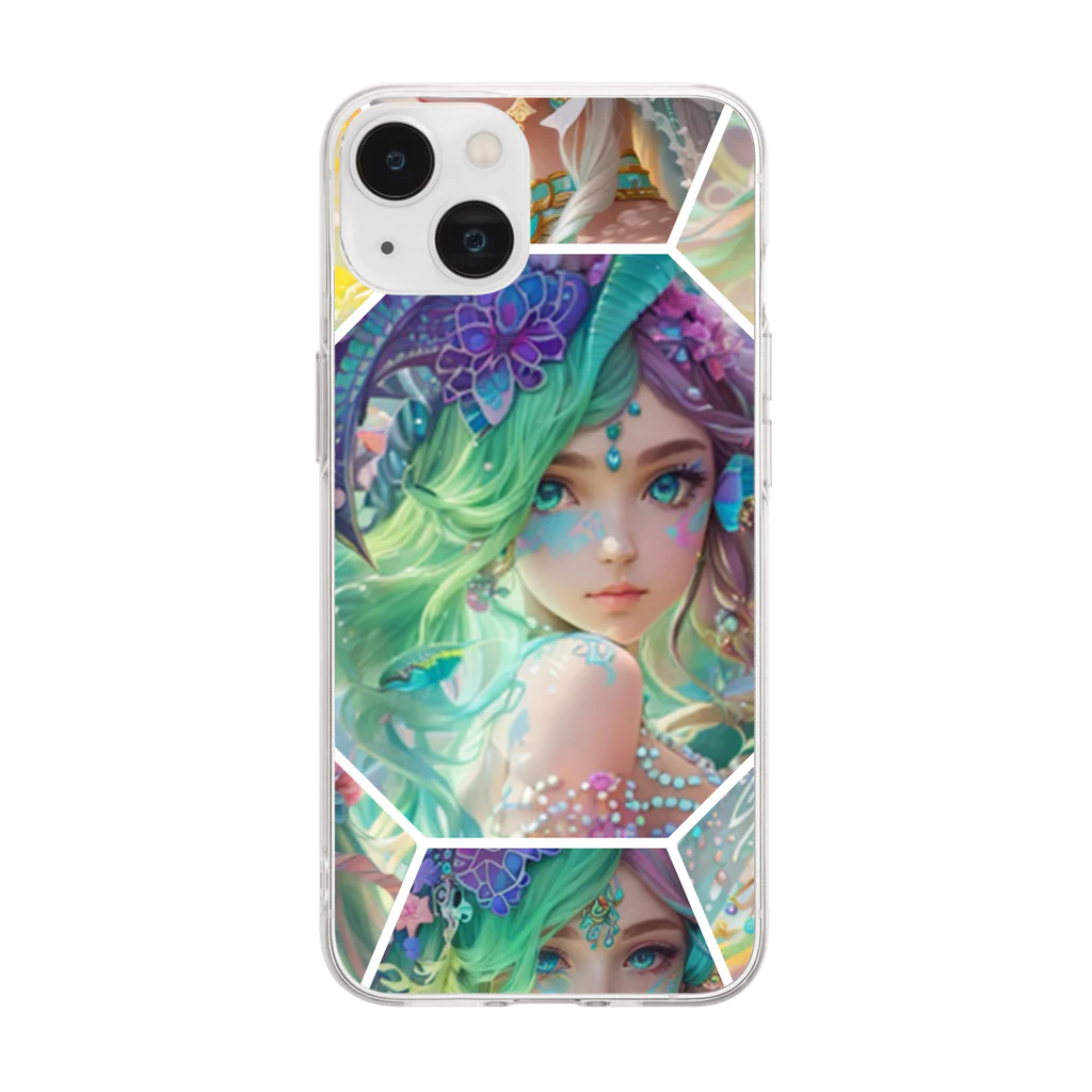 💖宇宙整体♪🌈♪こころからだチャンネル♪💖のuniversal mermaid  REINAの心の旅 Soft Clear Smartphone Case