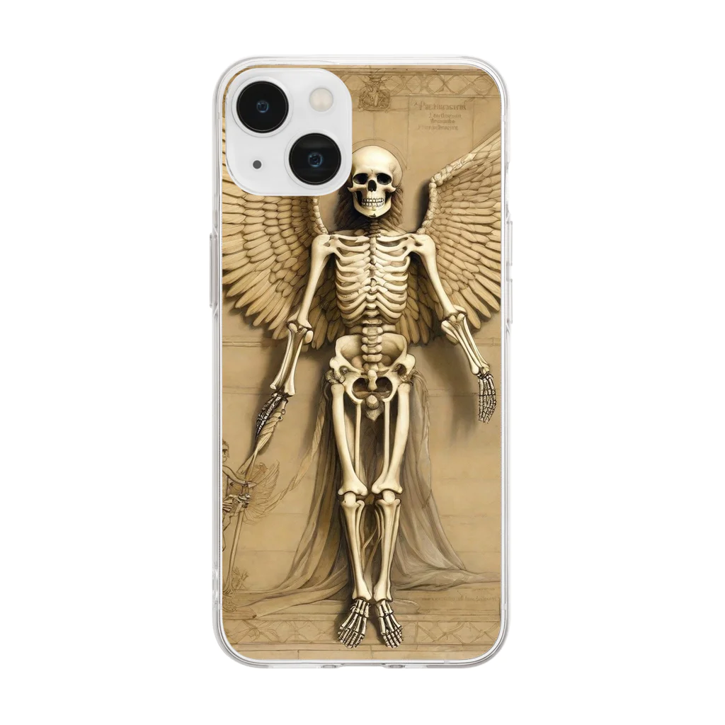 cyakoのSkullmania　天使の標本 Soft Clear Smartphone Case
