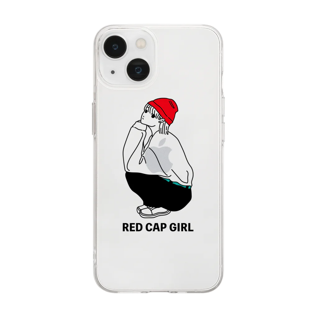 RED CAP GIRLのRED CAP GIRL ① ソフトクリアスマホケース