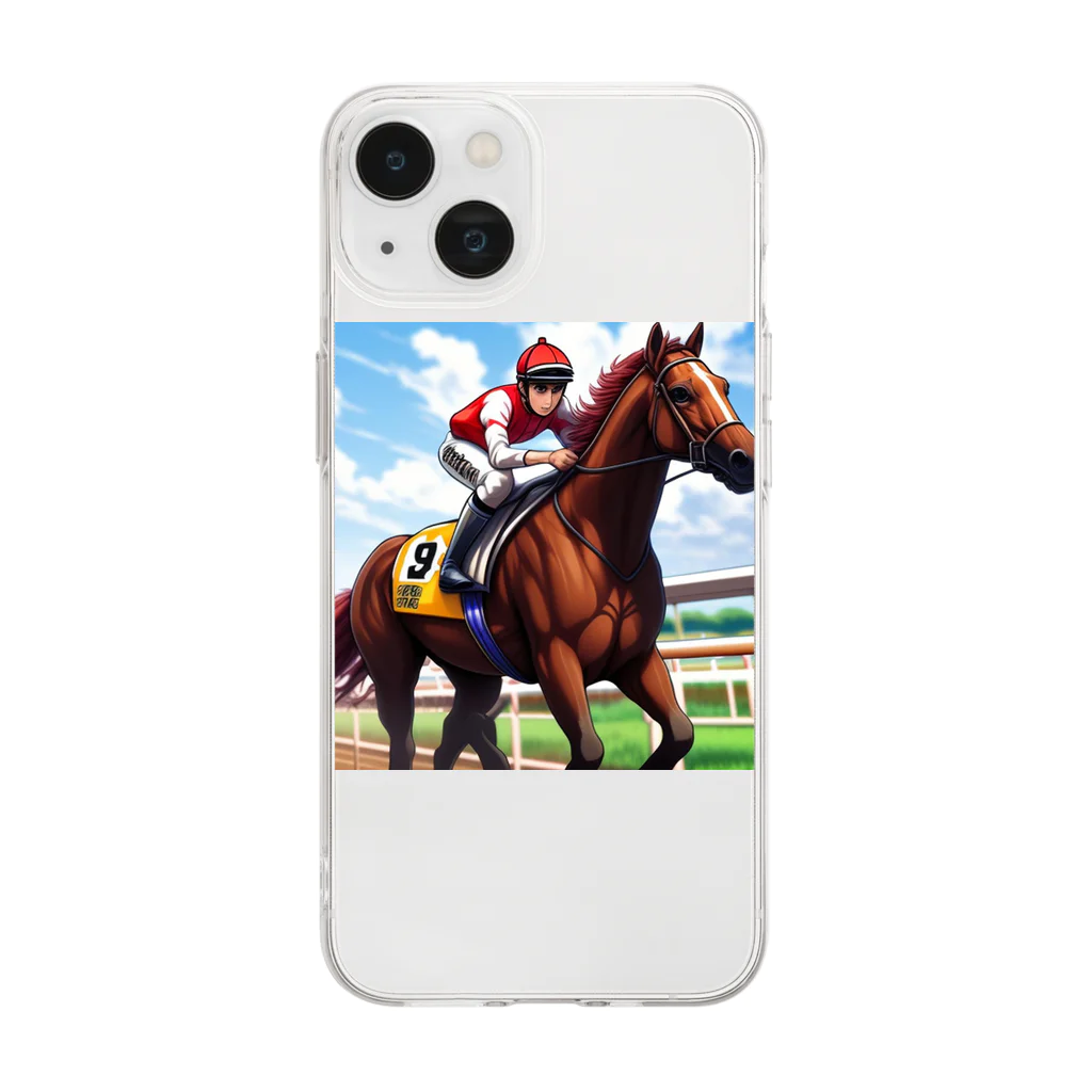 KSK SHOPの競馬(horse racing) ソフトクリアスマホケース