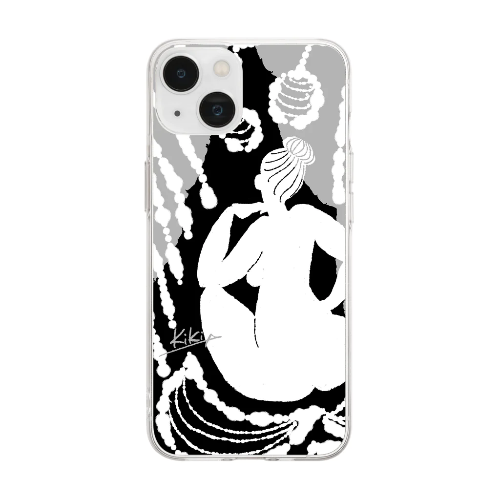 Kiki Toyokawaのenlightenment_sumaho_case02 Soft Clear Smartphone Case