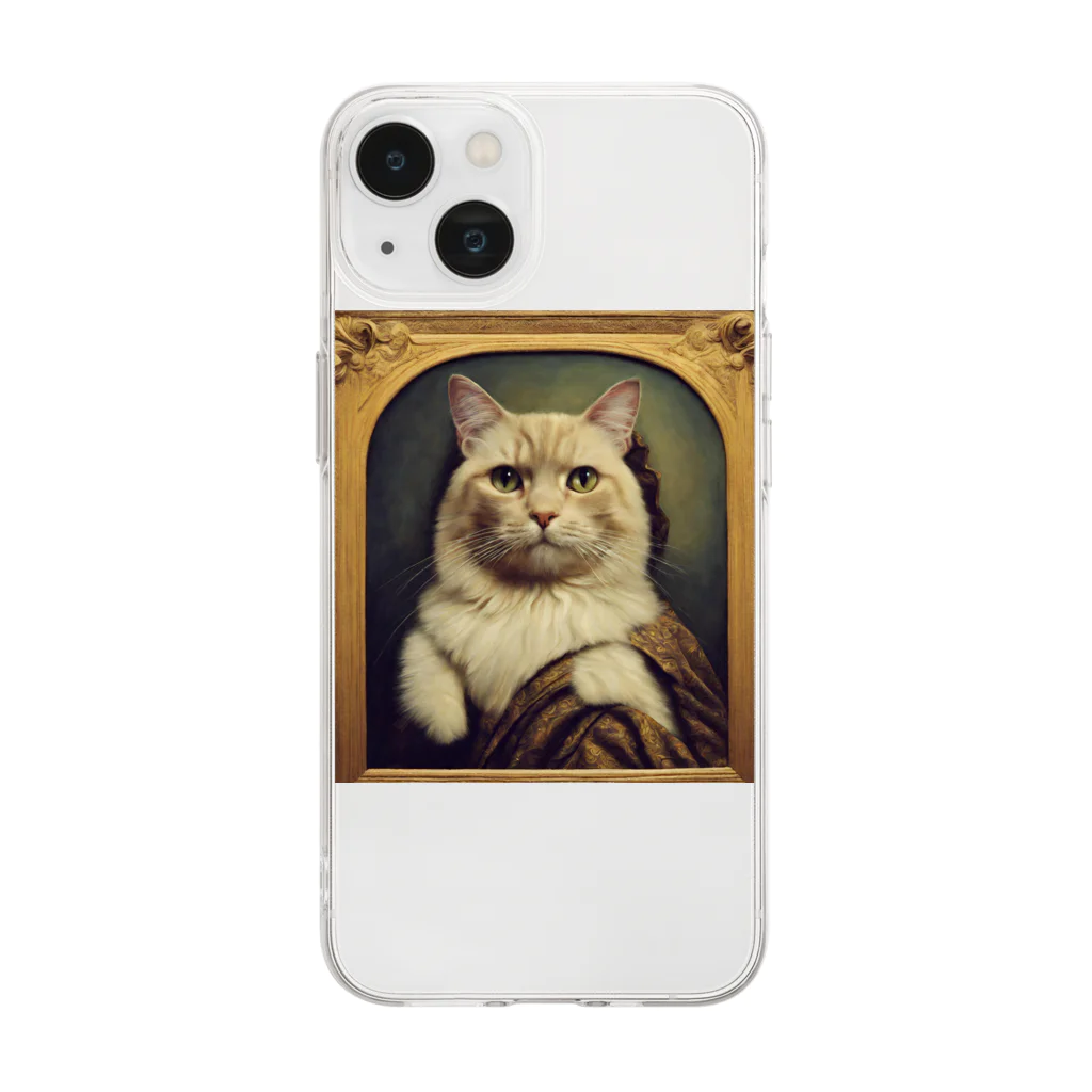 yumena_の神秘的なねこ Soft Clear Smartphone Case