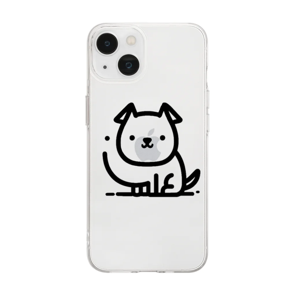 終わらない夢🌈のつぶらな瞳のわんこ🐾 Soft Clear Smartphone Case