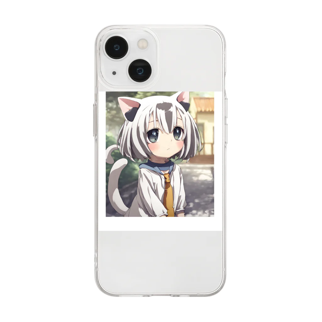 noguchi8のにゃん娘 Soft Clear Smartphone Case