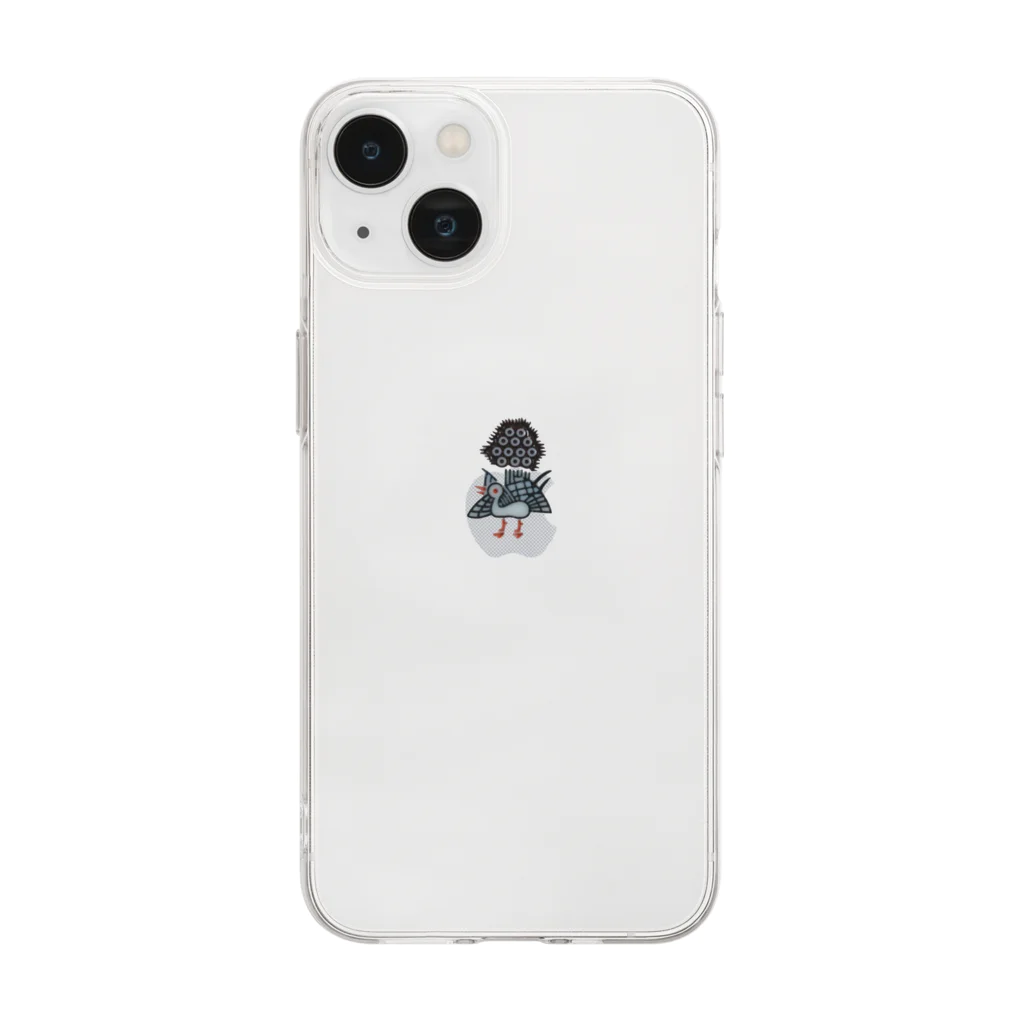 imurantanの麻雀 イーソー Soft Clear Smartphone Case