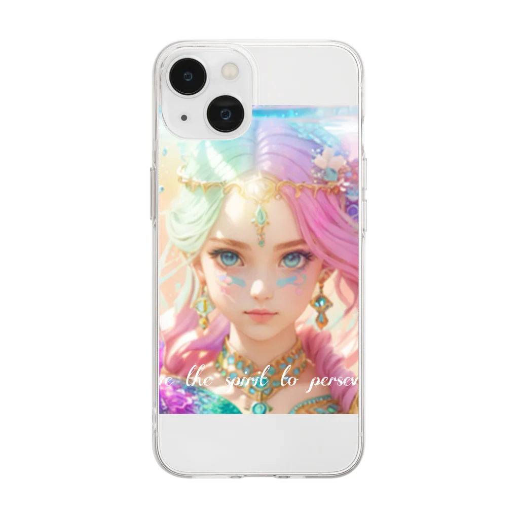 💖宇宙整体♪🌈♪こころからだチャンネル♪💖のhave the spirit to persevere Soft Clear Smartphone Case