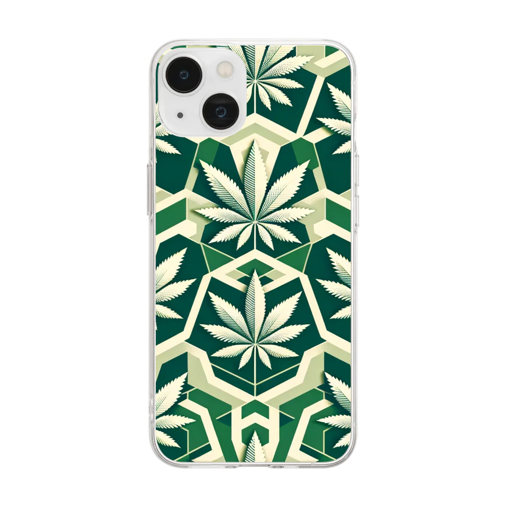 Emerald CanopyのAsanoha (麻の葉) Soft Clear Smartphone Case