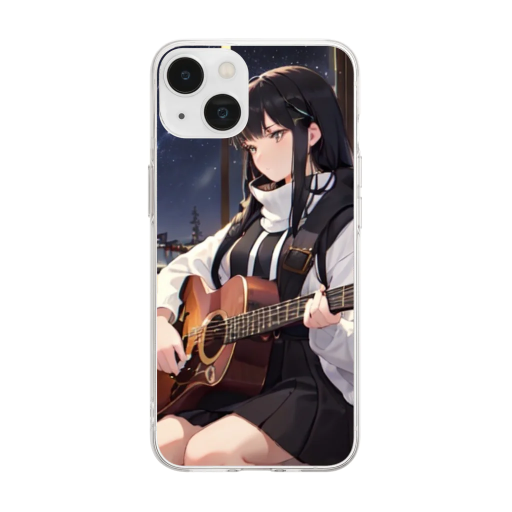 ミネラル太郎のギター少女　リオ Soft Clear Smartphone Case