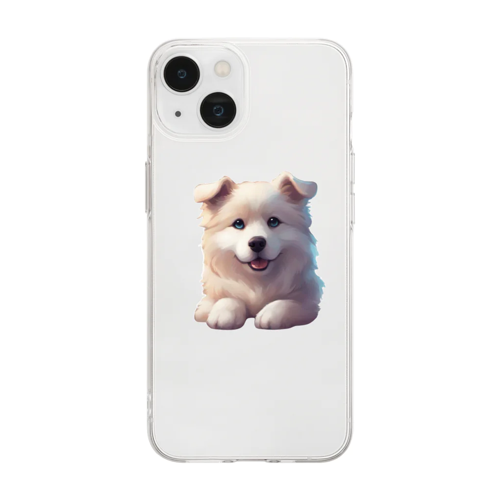 garireoの癒やし犬 Soft Clear Smartphone Case