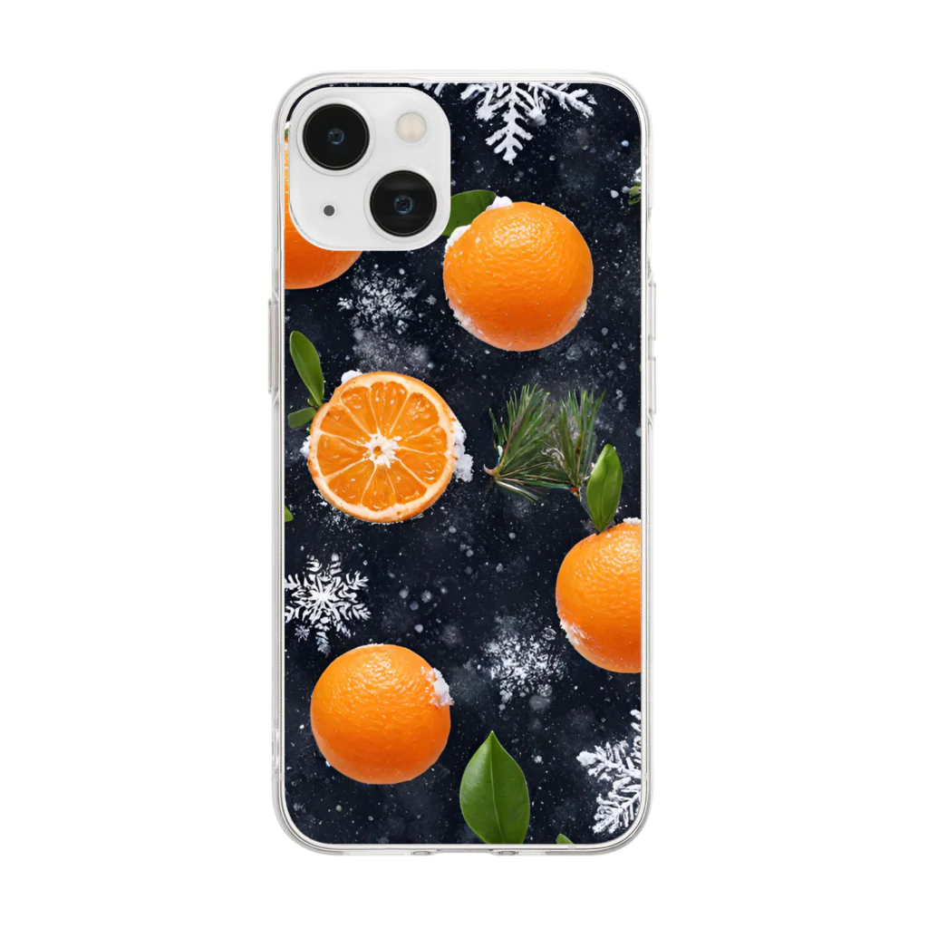 🛒A-Bショップ🛒の🍊蜜柑🍊 Soft Clear Smartphone Case