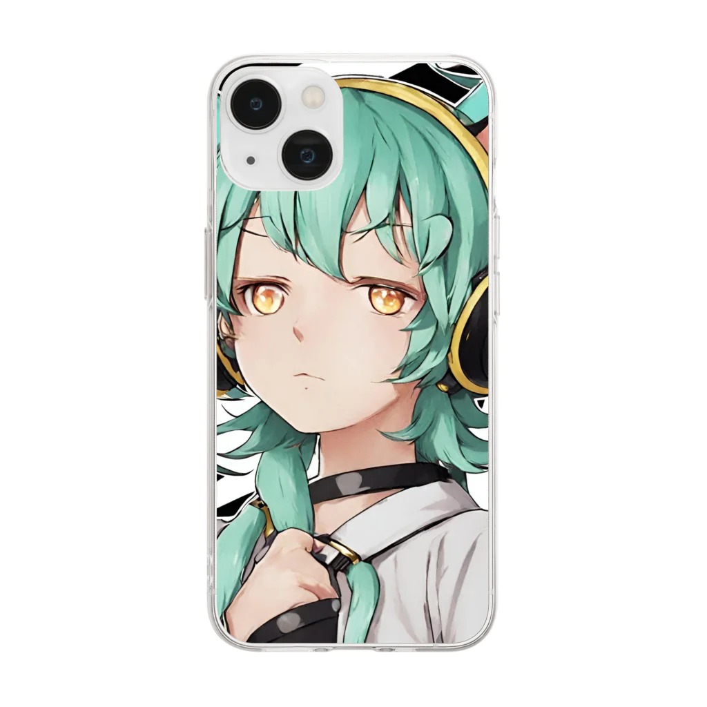 VOCALOID風な商品をのVOCALOID風 猫耳ちゃん Soft Clear Smartphone Case