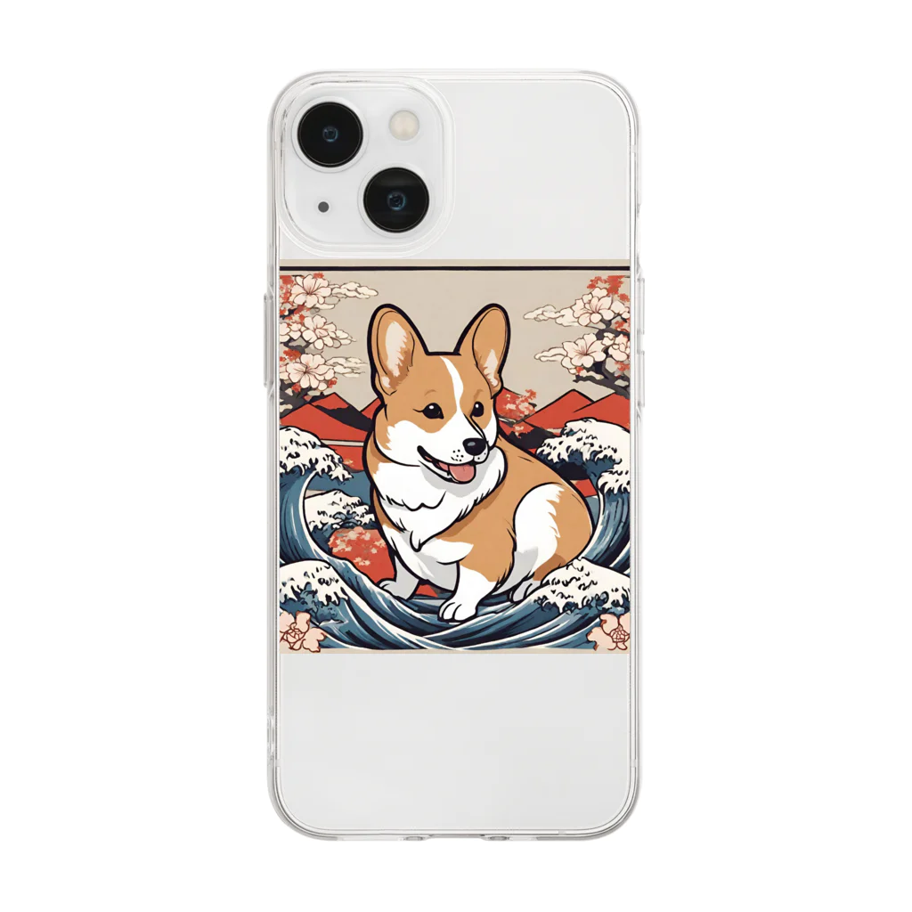 ただjapaneseなだけ🙌の絵巻の犬小町 2 Soft Clear Smartphone Case