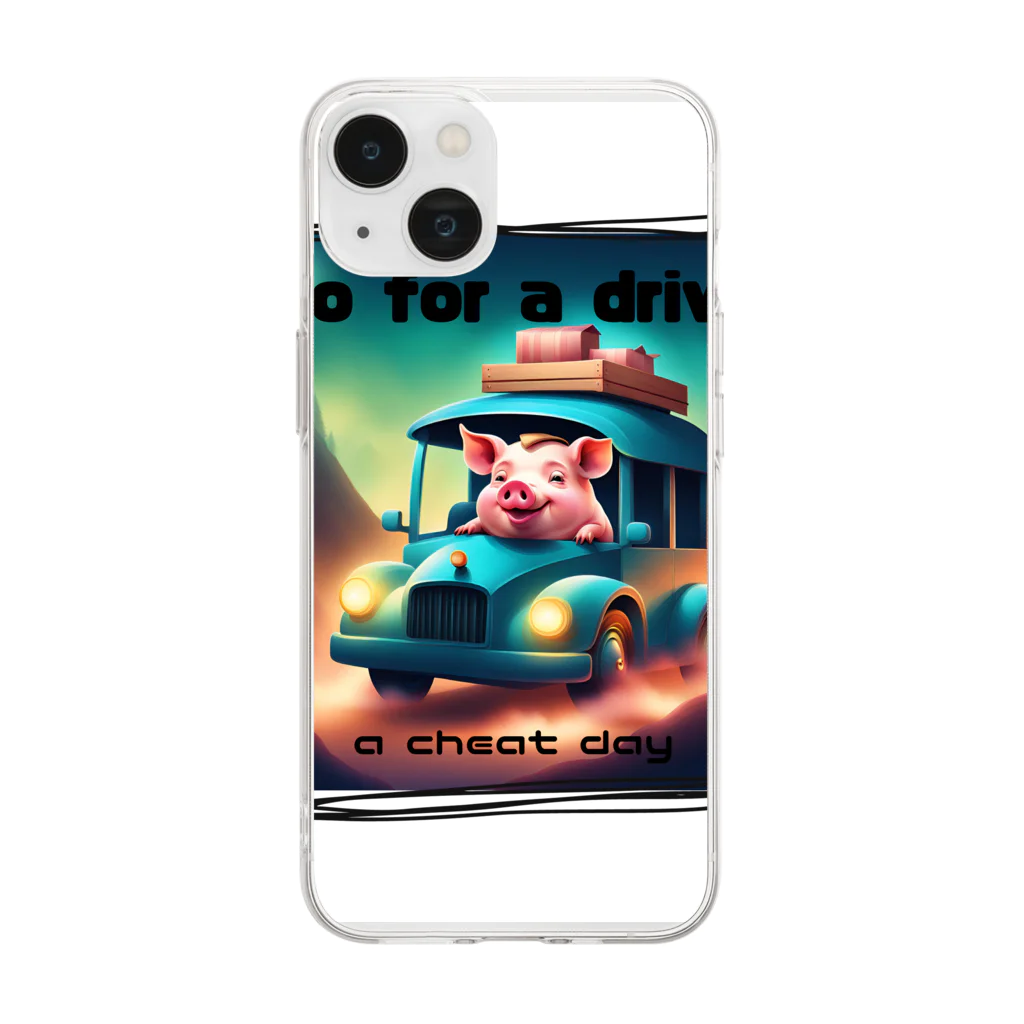 Piglet-828のダイエット休止中 Soft Clear Smartphone Case