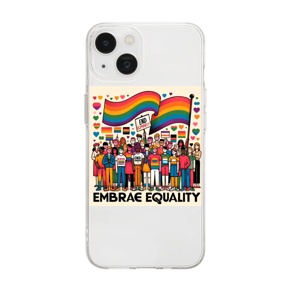 まさききさまのLGBT多様性 Soft Clear Smartphone Case