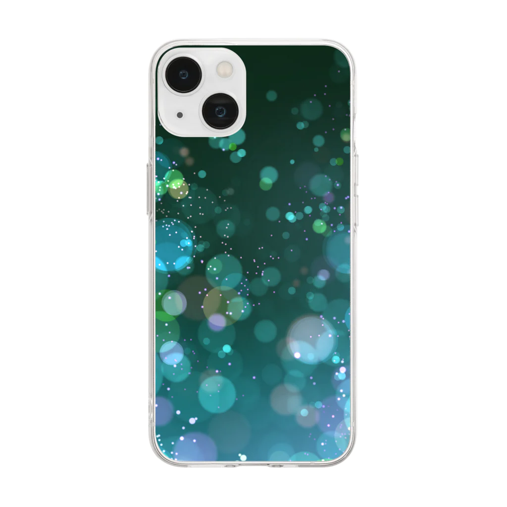 mojicoshiのキラメキ（g_sparkle） Soft Clear Smartphone Case