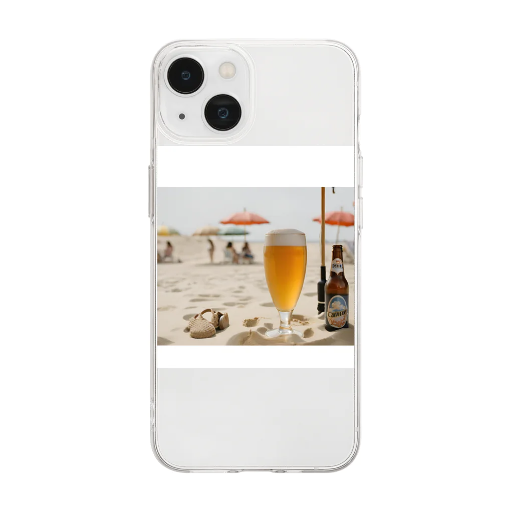 BBQ---のsouthern island beer2 Soft Clear Smartphone Case