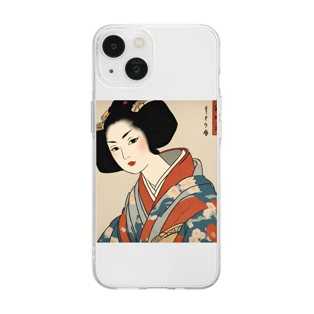 Made in Japan - 日本伝統芸術製作所の初音 - 浮世絵 Soft Clear Smartphone Case