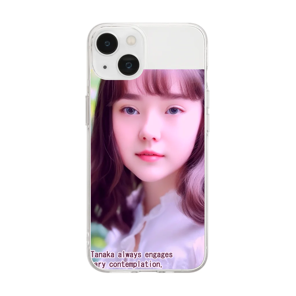 ザリックのSUZURIのかわい子ちゃん＃1 Soft Clear Smartphone Case