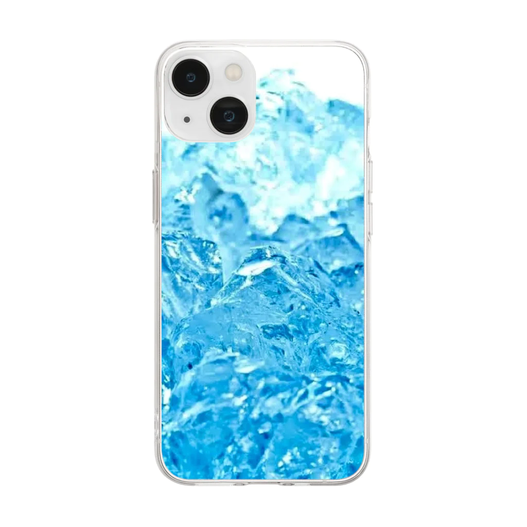 dgjpmgldgmの氷 Soft Clear Smartphone Case