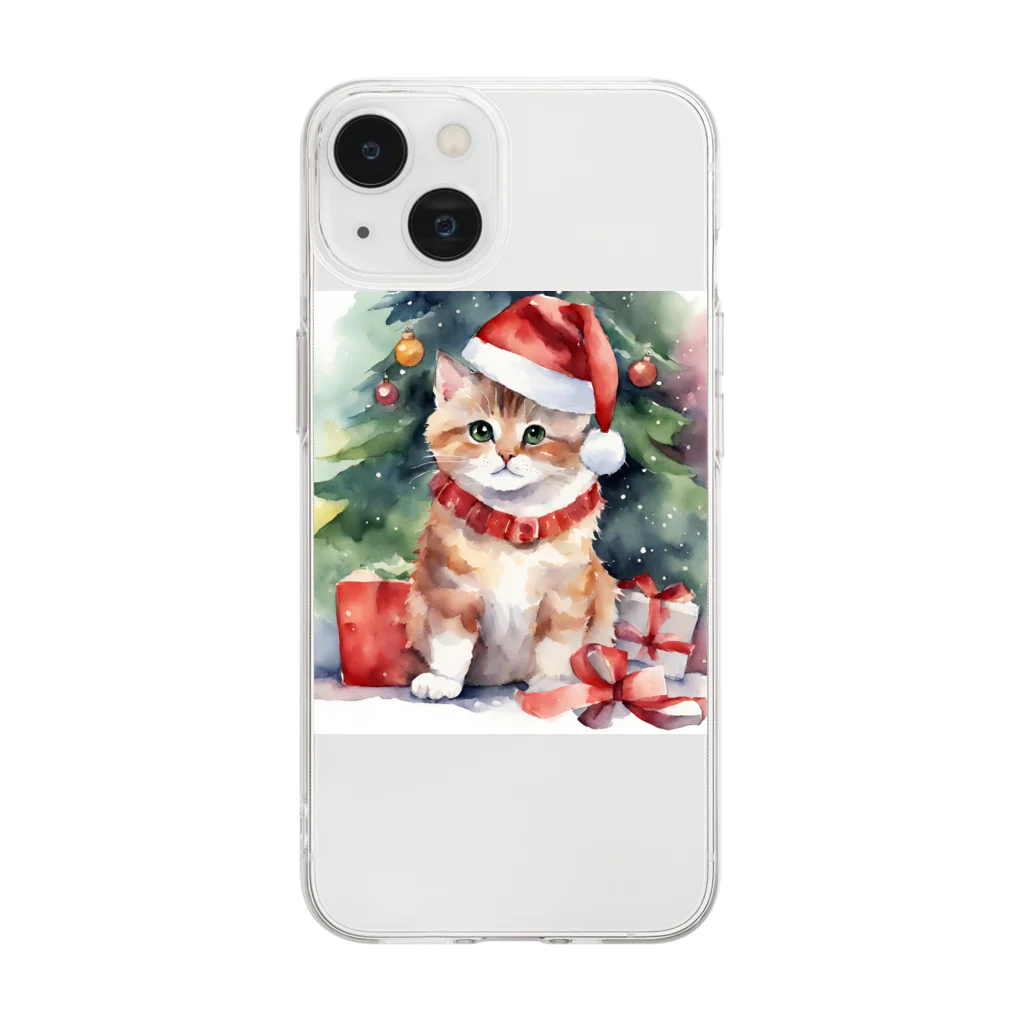 Cat Lidの猫好きに贈る、特別なクリスマスコレクション Soft Clear Smartphone Case