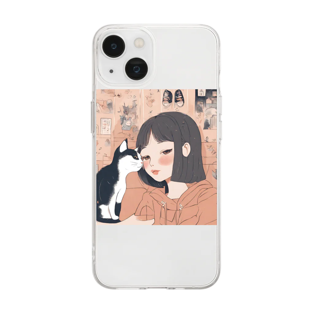 クリエイティブ・キャラバンのあやぼちゃん Soft Clear Smartphone Case