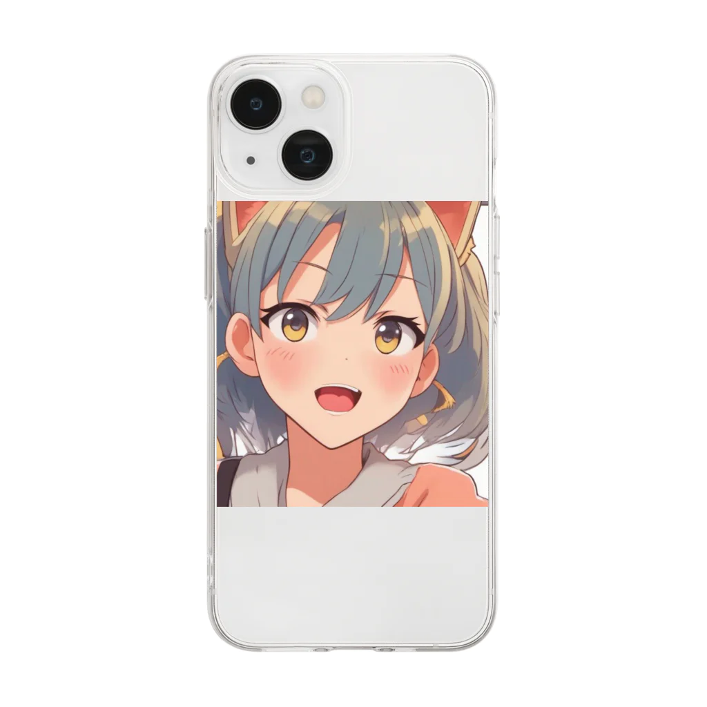 G7のショップの ねこみみの魅力、あなたと共に - ファンタジーグッズ Cat-Eared Beauty: Fantasy Goods to Charm Your Day Soft Clear Smartphone Case