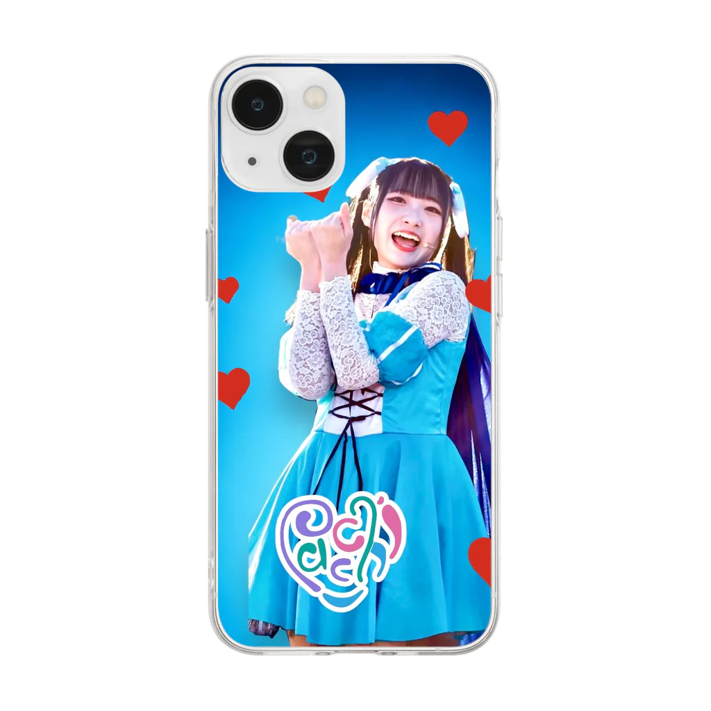 colorful palletのもか活 Soft Clear Smartphone Case