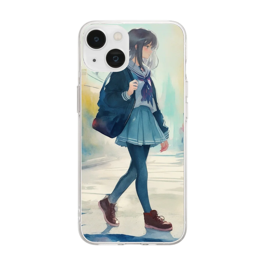 Antiqueの高校生の旅路 Soft Clear Smartphone Case