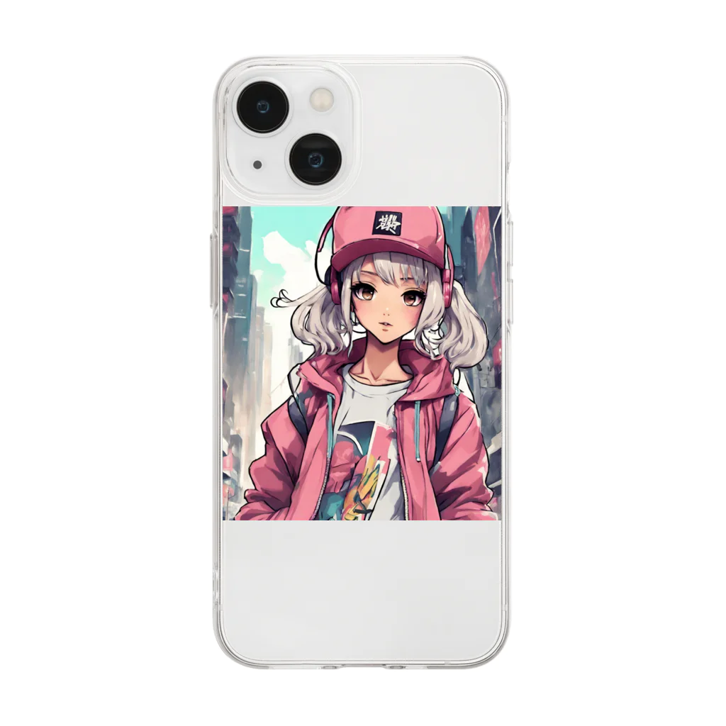 and-AのDJキラリ Soft Clear Smartphone Case