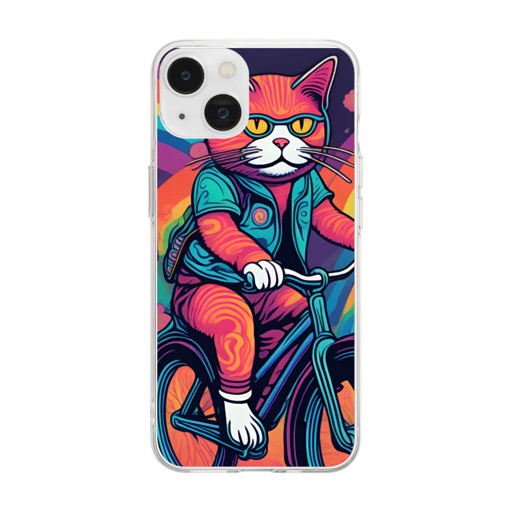 yacco-のお店のねこ Soft Clear Smartphone Case