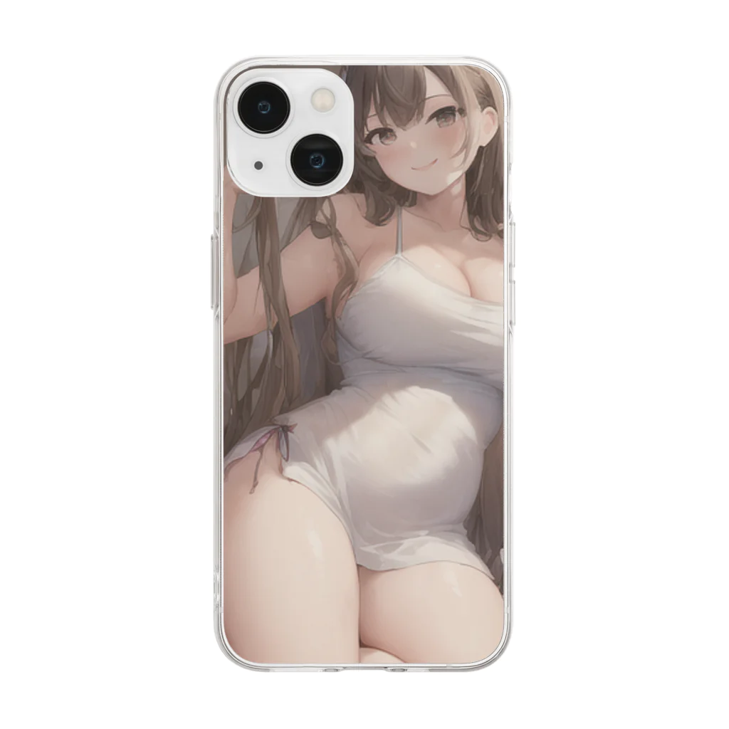 kariginuの海の旅 Soft Clear Smartphone Case