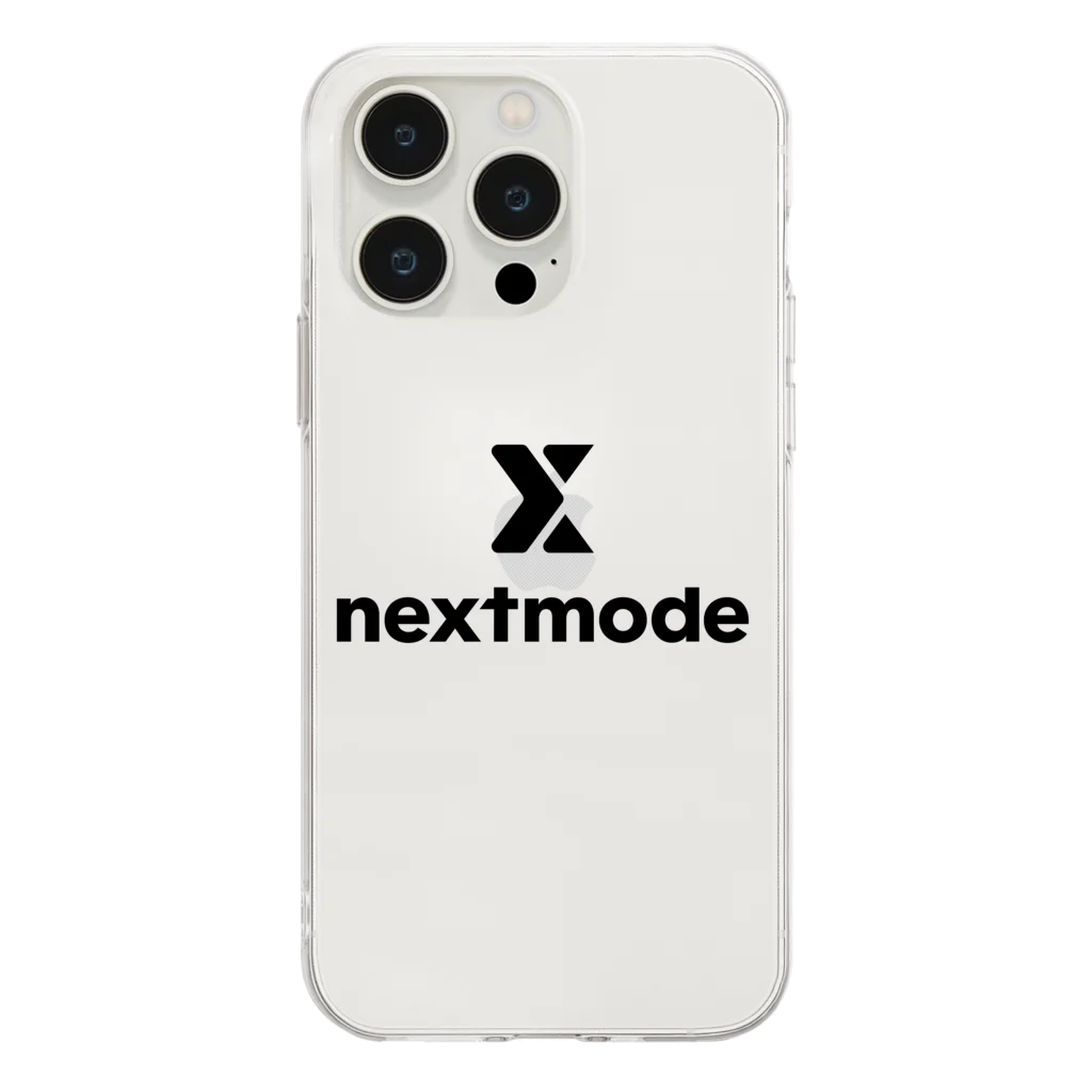 Nextmodeのネクストモード　ブラックロゴグッズ Soft Clear Smartphone Case