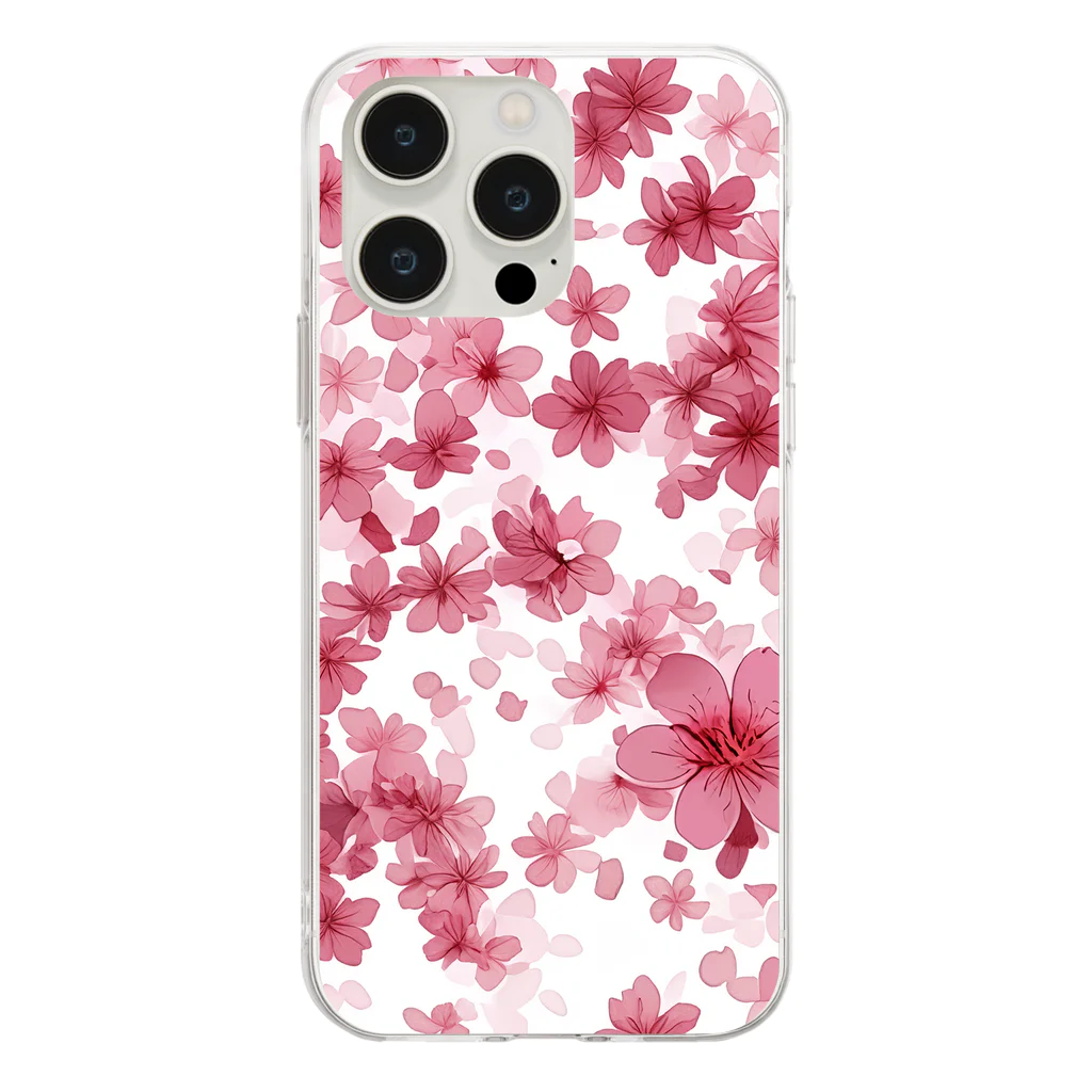 sukoyaの桜花漫舞 Soft Clear Smartphone Case