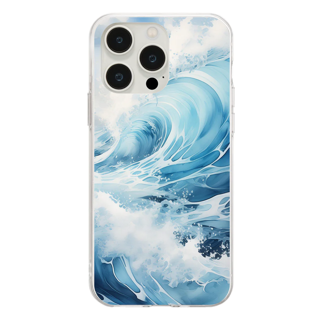 sukoyaの海の息吹 Soft Clear Smartphone Case