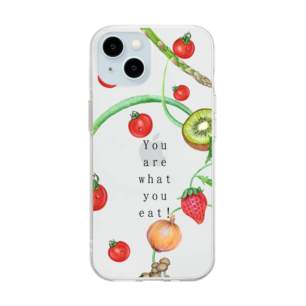 idumi-artのYou are what you eat. Soft Clear Smartphone Case