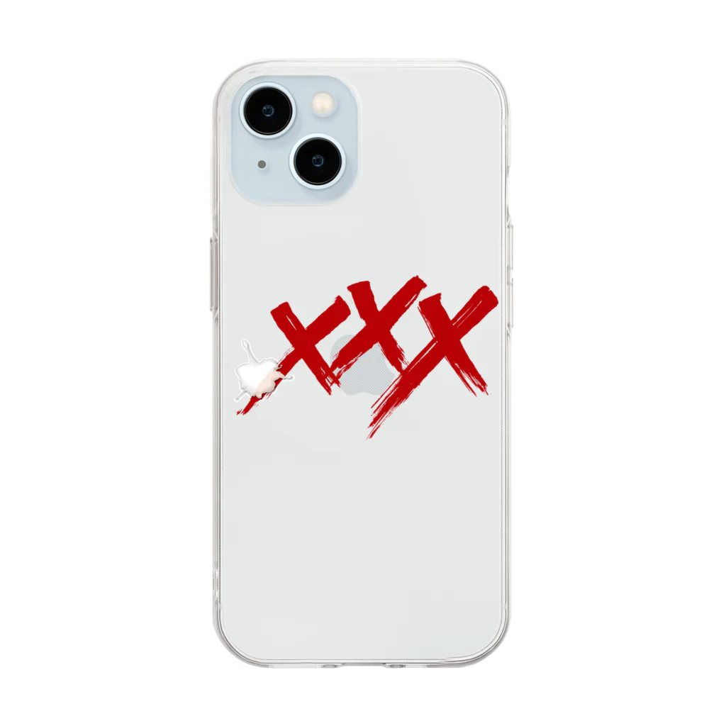 .XXXの.XXX ロゴグッズ Soft Clear Smartphone Case