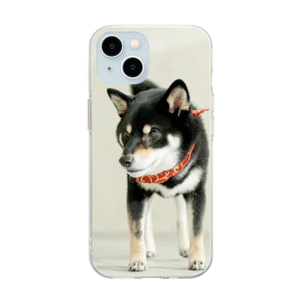 柴犬むさしの柴犬むさし Soft Clear Smartphone Case