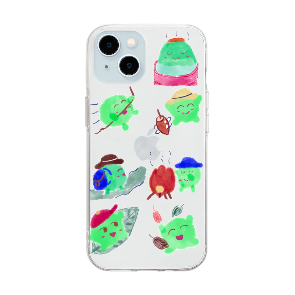 グリーンピースパークのグリーンピースパーク🫛 Soft Clear Smartphone Case