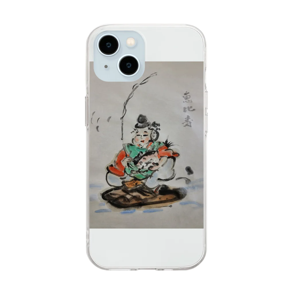 東綬の恵比寿さん Soft Clear Smartphone Case